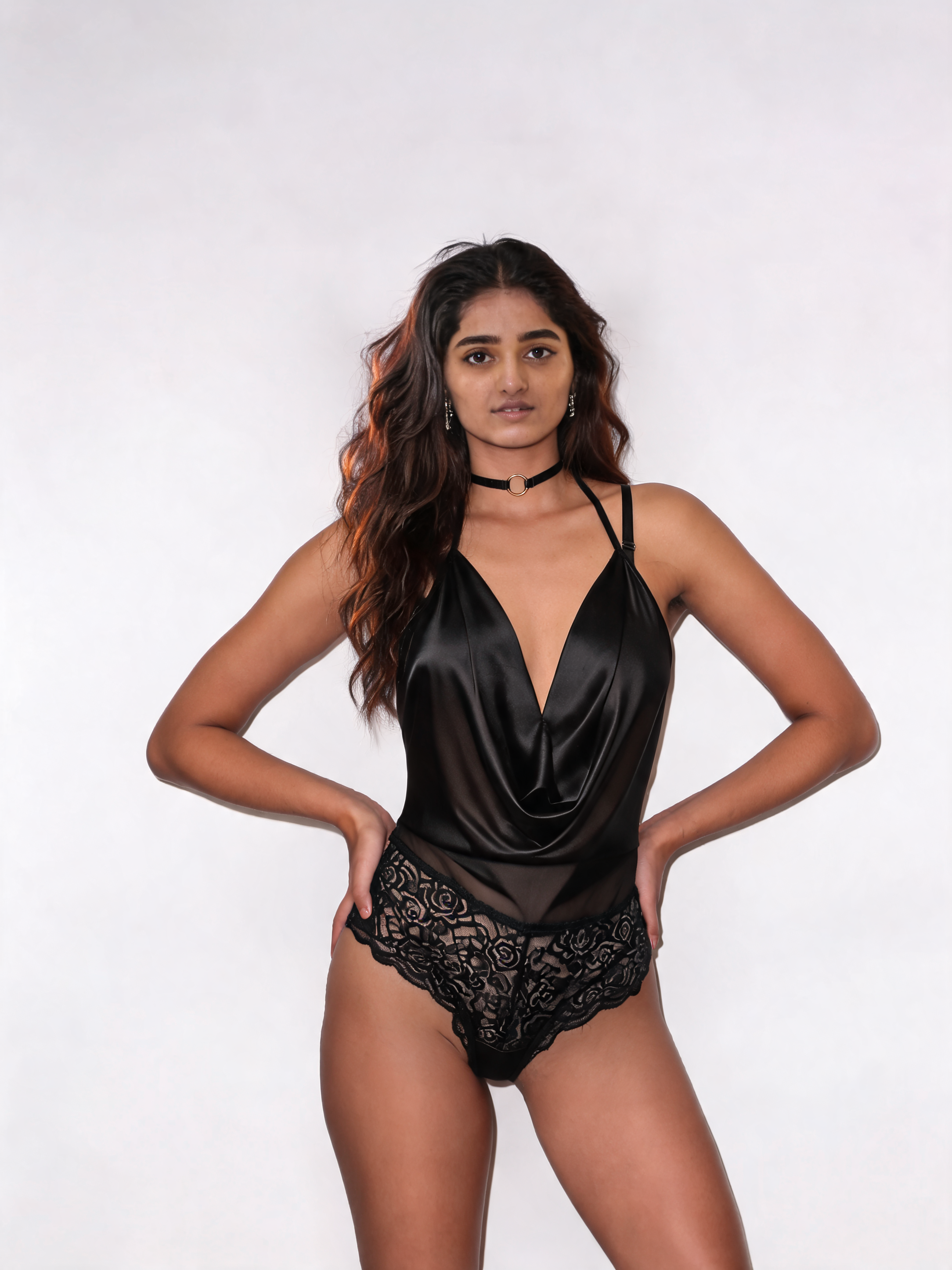 Babydoll Lingerie Set with Blindfold & Cuffs