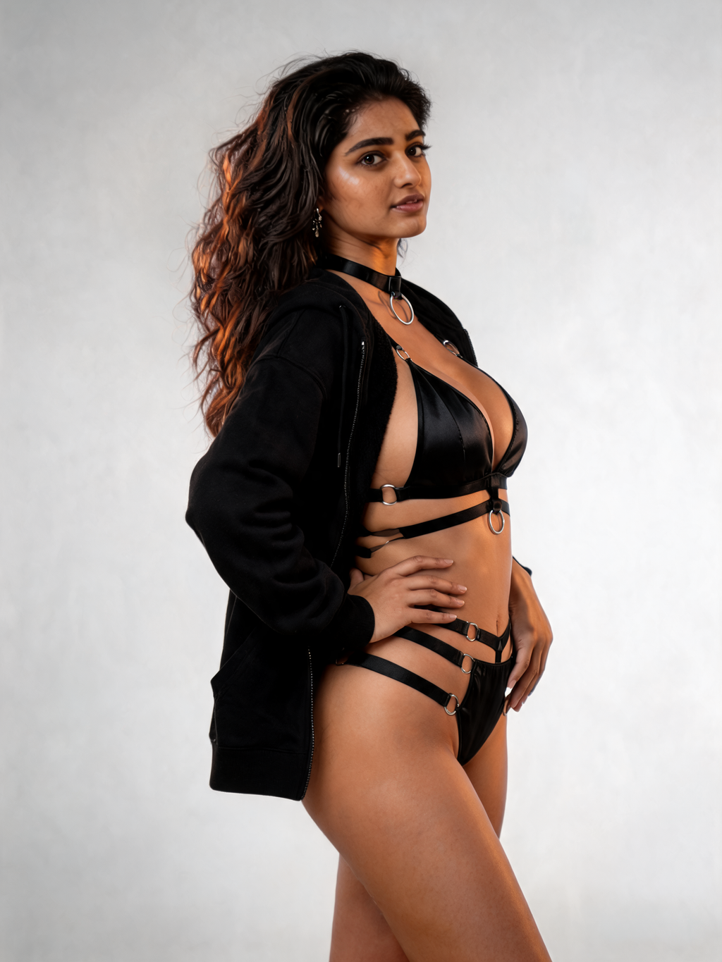 Midnight Angel Babydoll Set