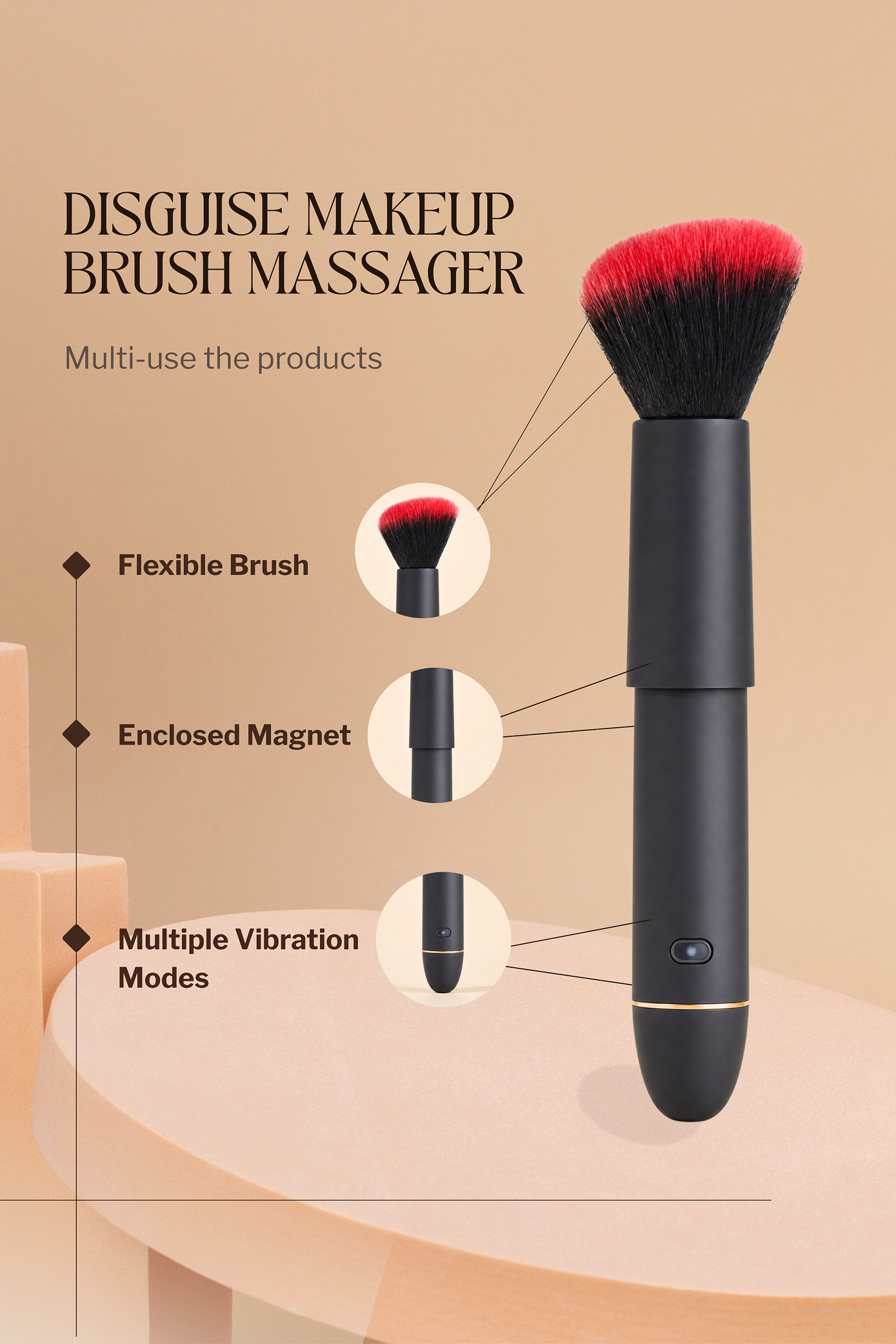 Disguise Makeup Brush Massager