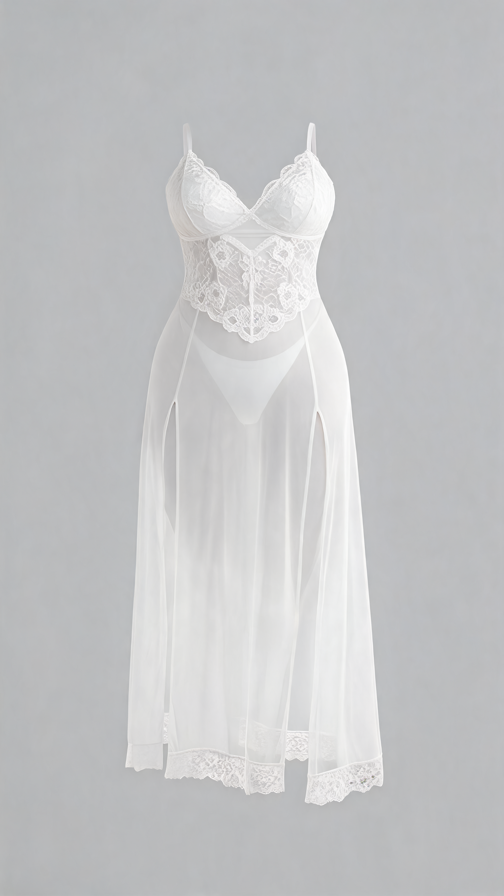 Lace Long Chemise