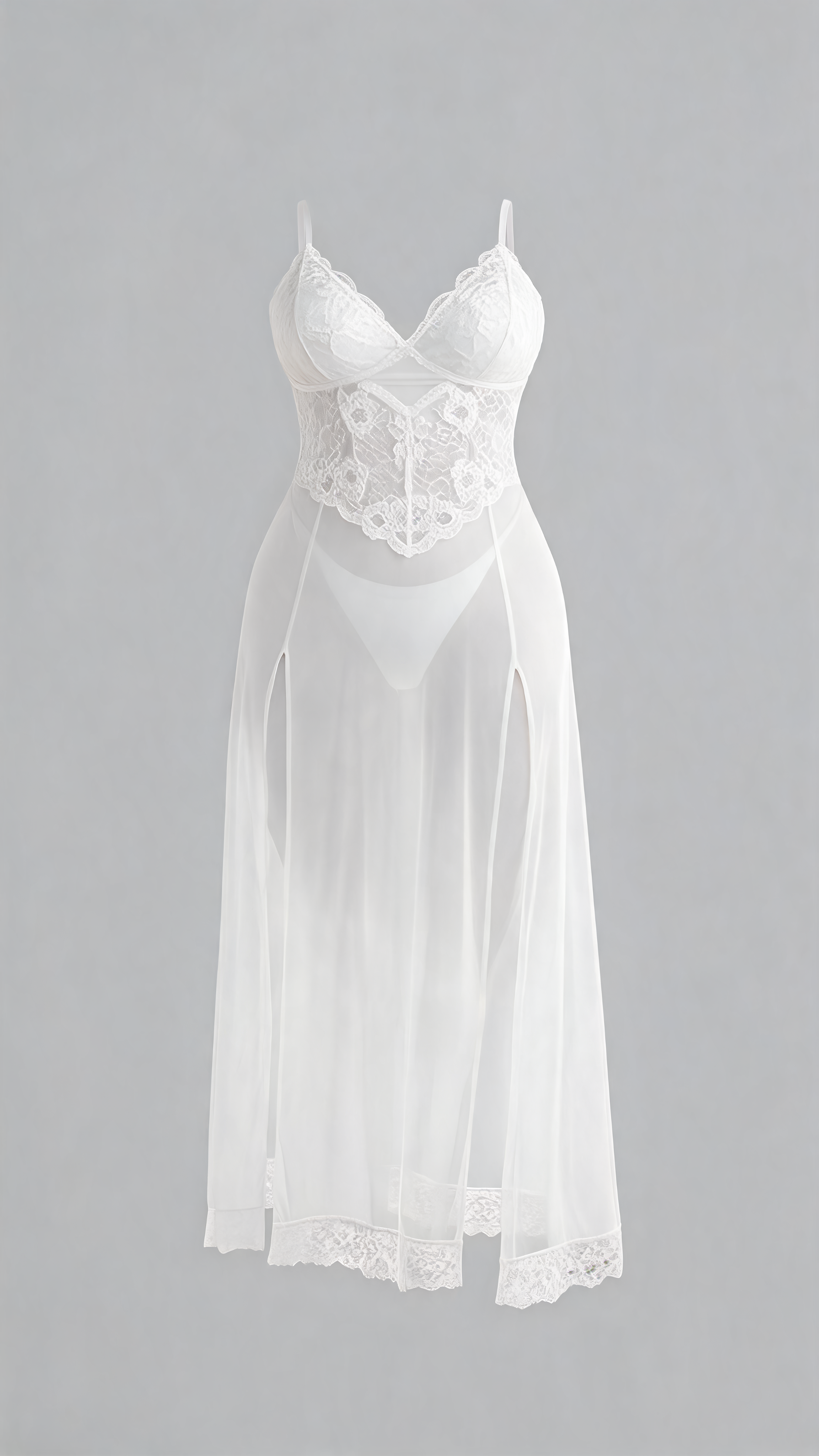 Lace Long Chemise