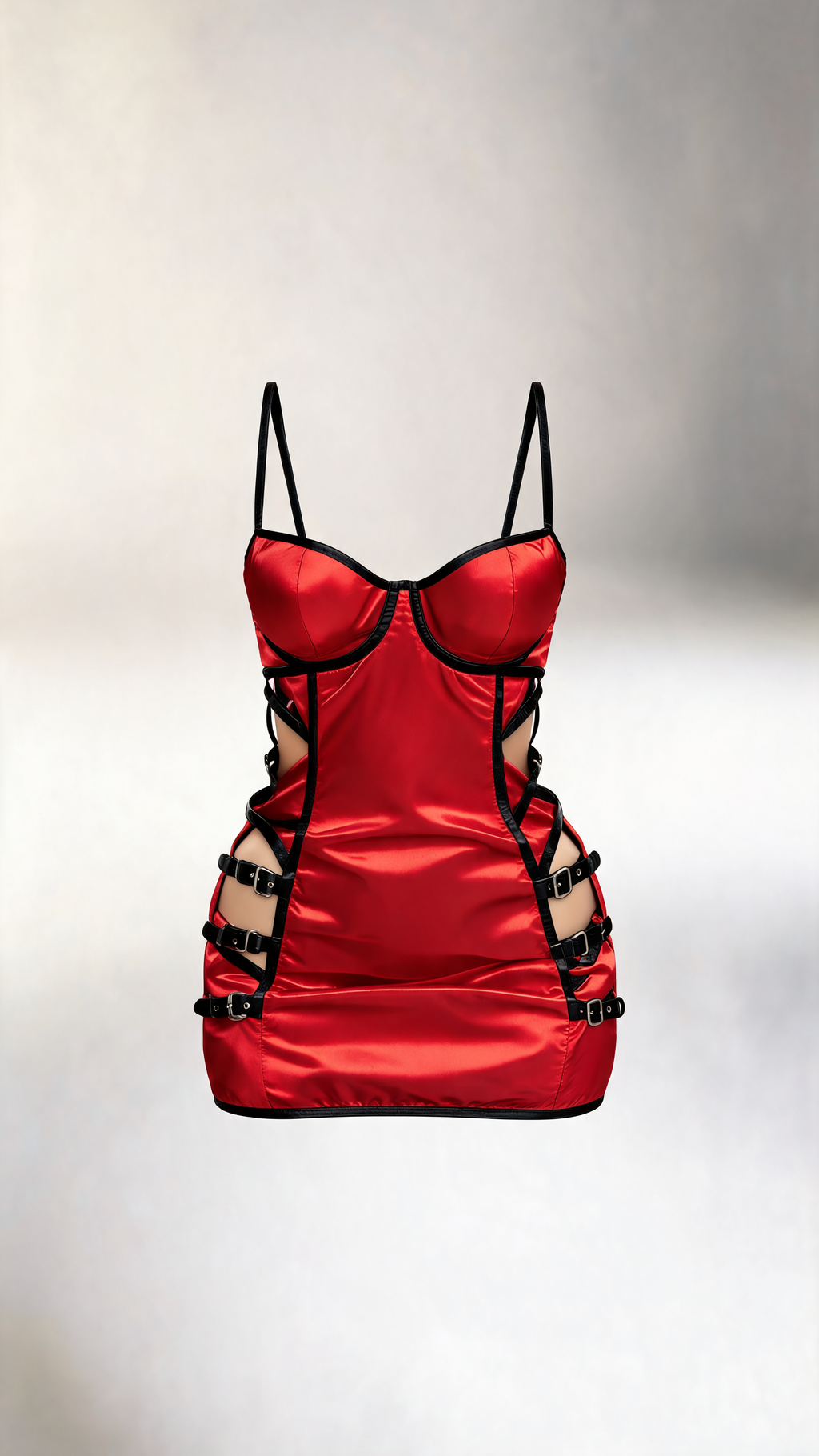 Crimson Cage Dress