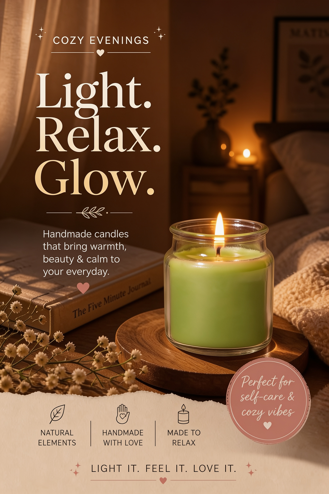 Romantic Herbal Mood Candle