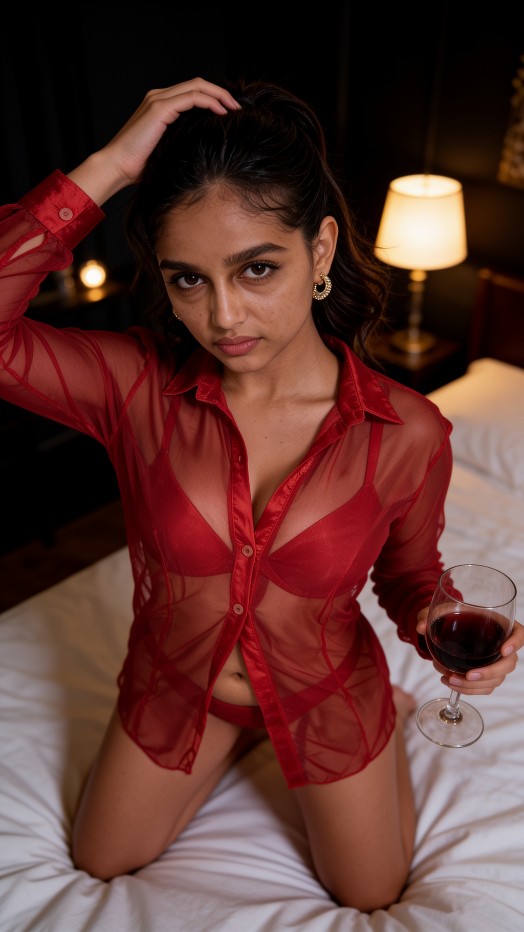 Scarlet Sheer Shirt