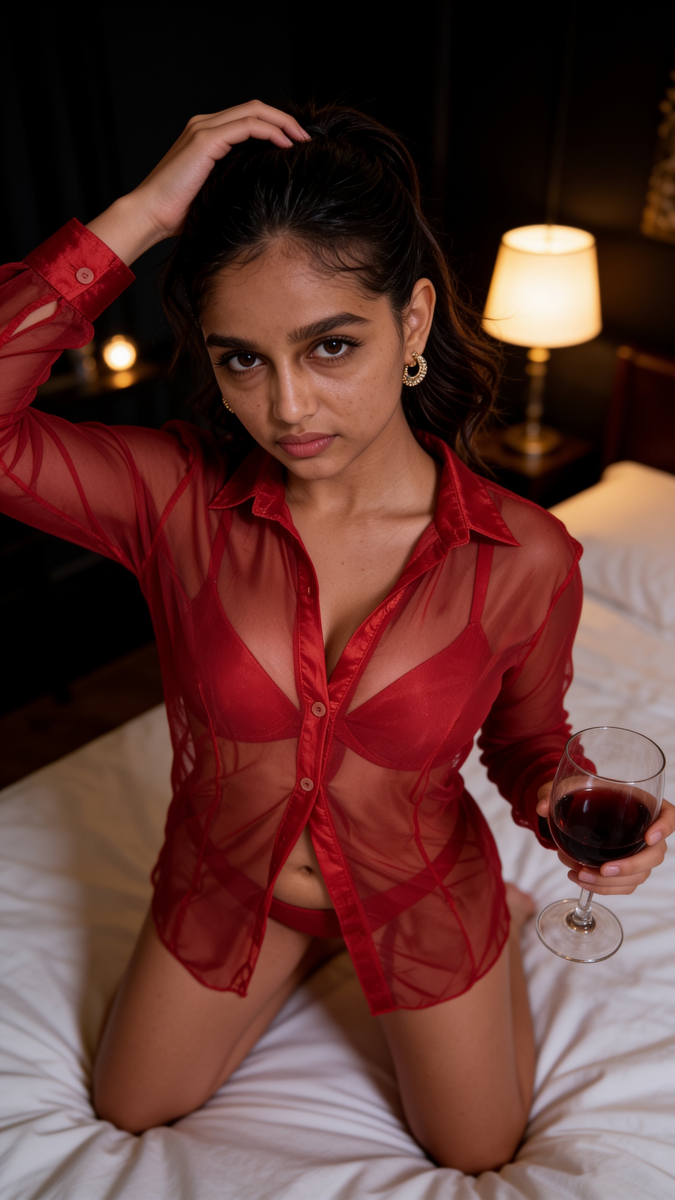 Scarlet Sheer Shirt