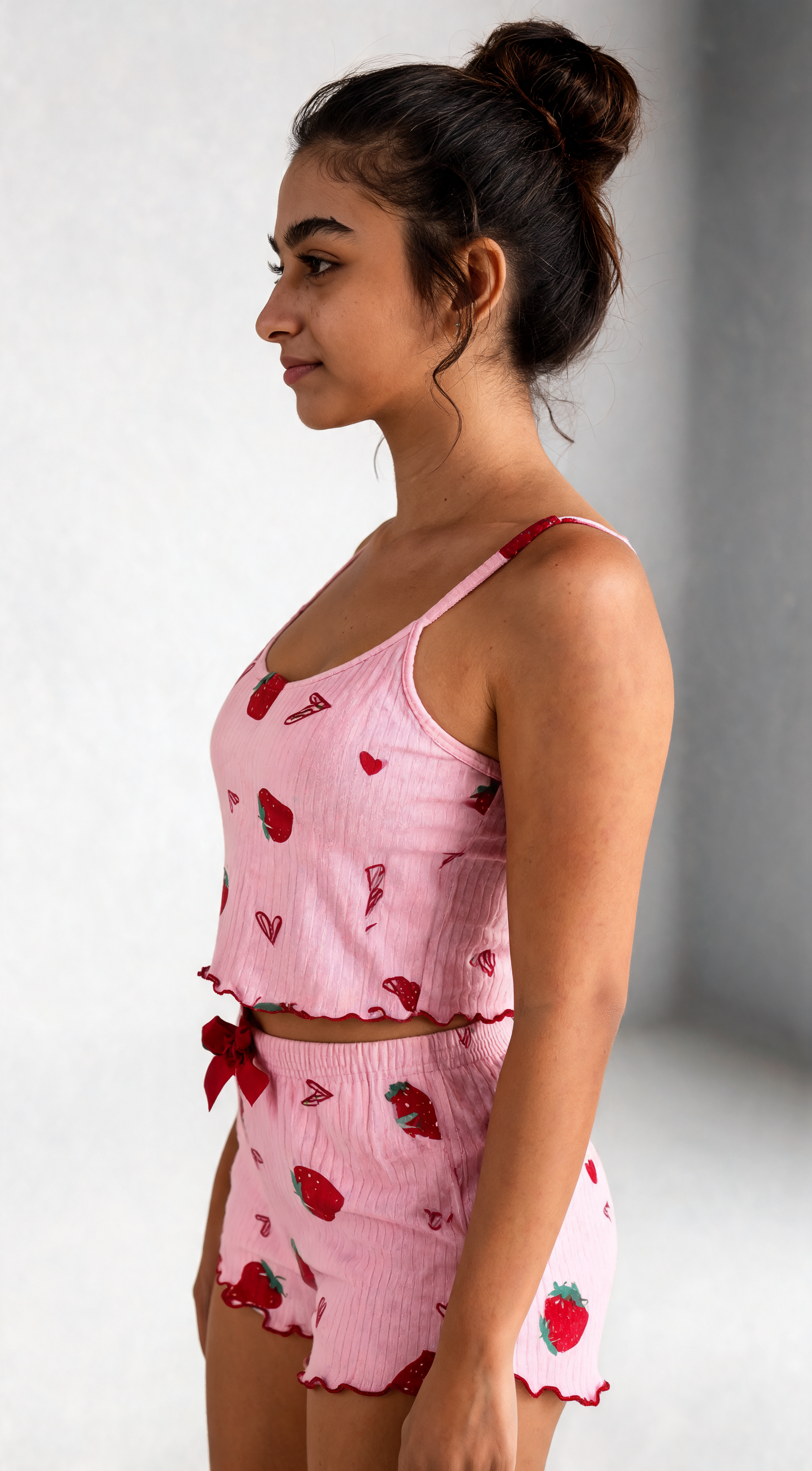 Pink Strawberry Sleep Set